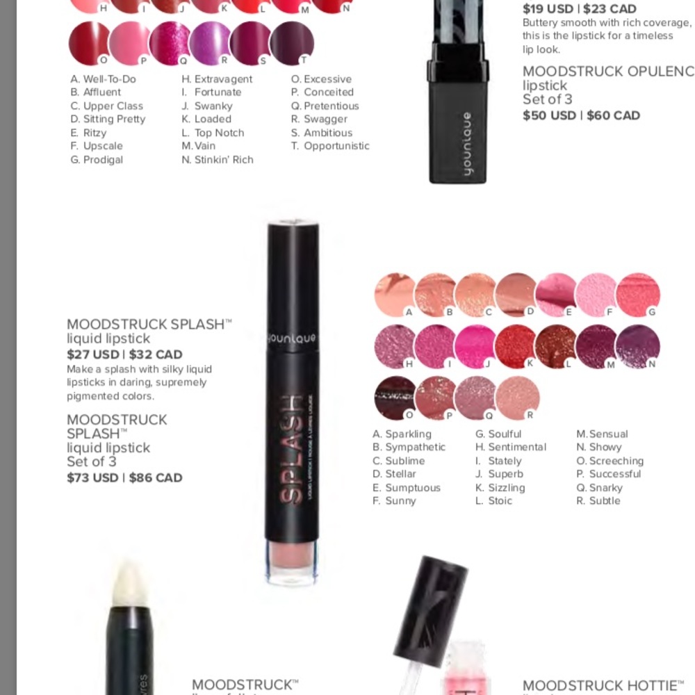 Splash from Younique. I have.Showy and sentimental